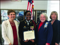 Cadet Bailey Barnes Receives DAR JROTC Medal