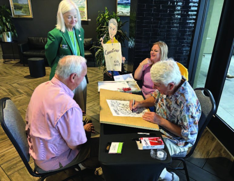 Gazette Cartoonist Ricky Nobile at Work