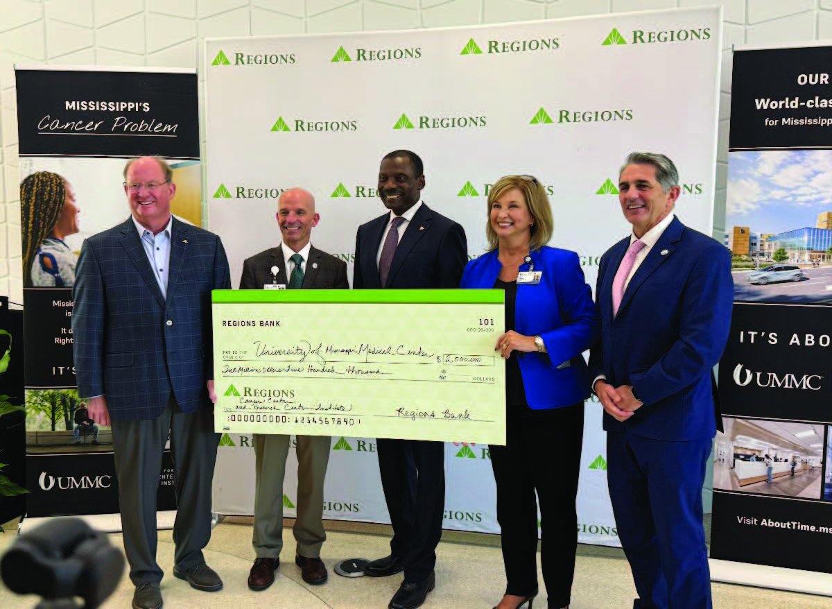 Regions Bank Commits $2.5 Million to UMMC Cancer Center and Research Institute