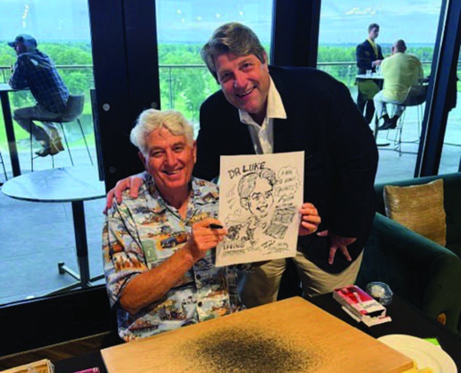 Gazette Cartoonist Ricky Nobile at Work